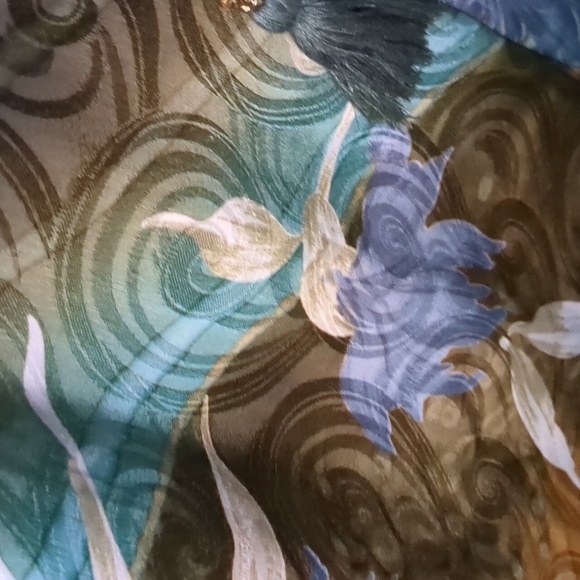 GURU FOR LIFE* handmade silk Rasgulla sari angel flutter sleeve jumpsuit - Picture 8 of 11